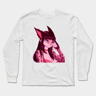 Anna Snow Leopard Lynx Long Sleeve T-Shirt